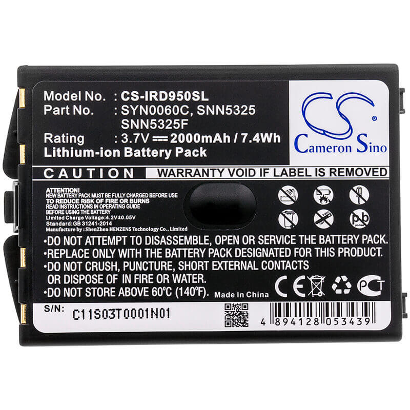 3.7V, Li-ion, 2000mAh, Satellite Phone battery fits Iridium, Snn5325, 9500, 9505, 7.4Wh Satellite Phone Cameron Sino Technology Limited (Suspended)