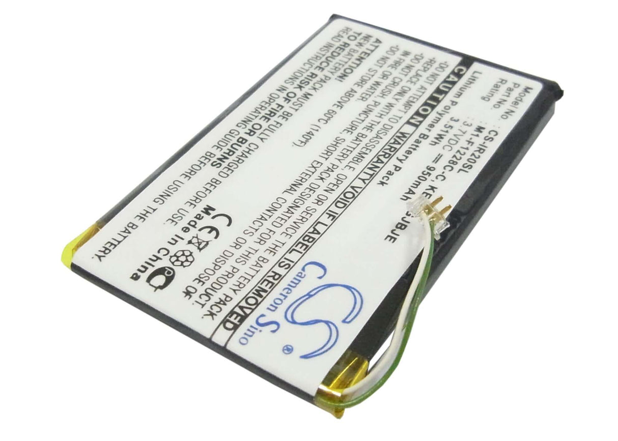 3.7V, Li-Polymer, 950mAh, Media Player battery fits Iriver, Kepjgjbje, Clix 2 2gb, Clix 2 4gb, 3.52Wh Media Player Cameron Sino Technology Limited