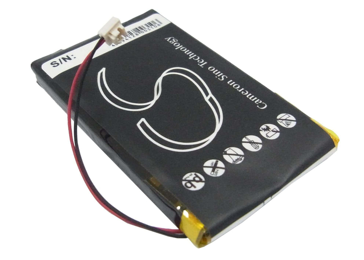 3.7V, Li-Polymer, 720mAh, Media Player battery fits Iriver, E10, E10ct, 2.66Wh Media Player Cameron Sino Technology Limited