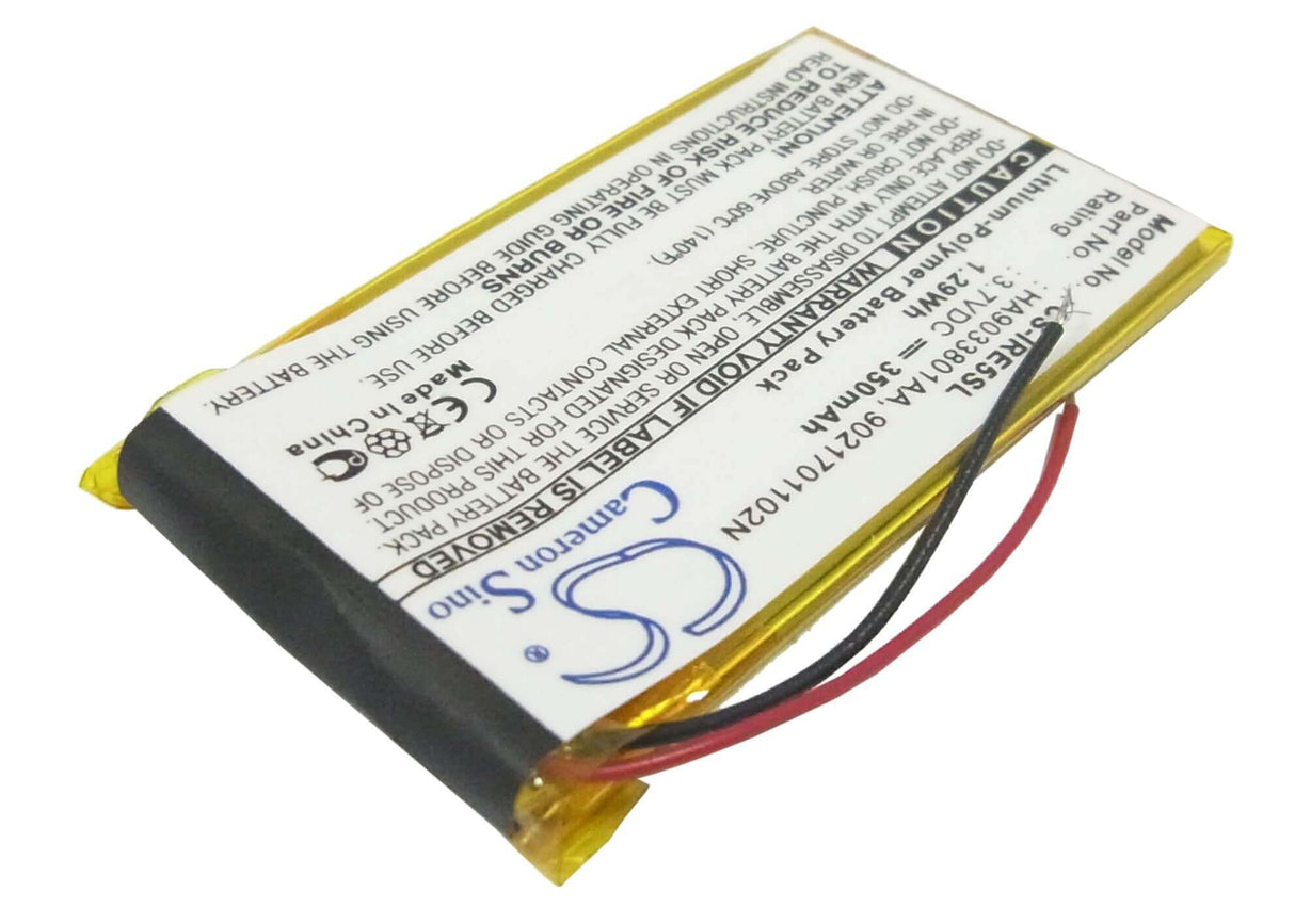 3.7V, Li-Polymer, 350mAh, Media Player battery fits Iriver, 9021701102n, E50 4g, E50 8g, 1.3Wh Media Player Cameron Sino Technology Limited (Suspended)