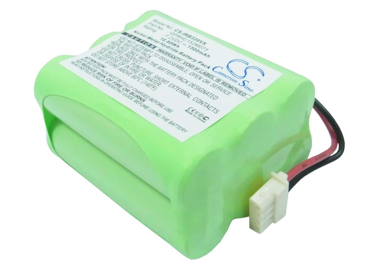 7.2V, Ni-MH, 1500mAh, Vacuum battery fits Irobot, Braava 320, Braava 321, 10.80Wh Vacuum Cameron Sino Technology Limited
