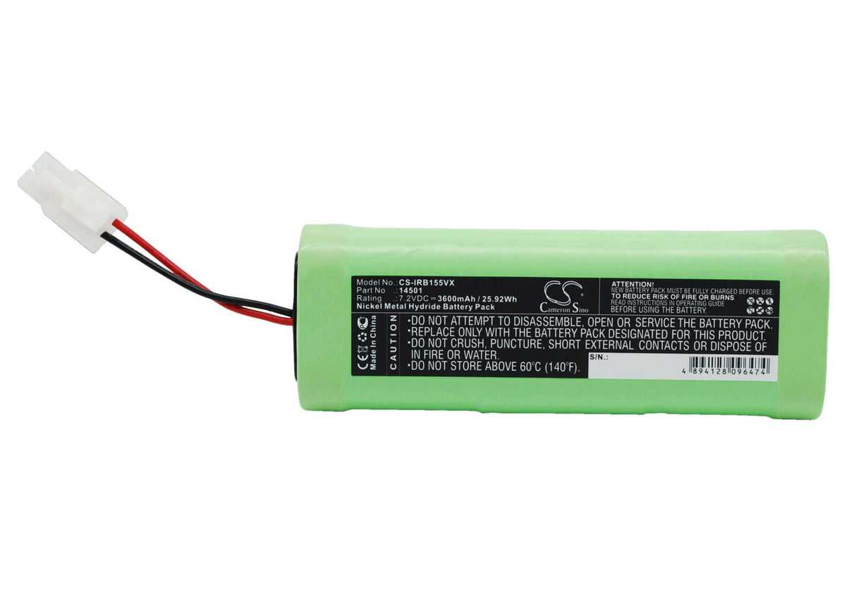 7.2V, Ni-MH, 3600mAh, Vacuum battery fits Irobot, Looj 125, Looj 135, Looj 155, 25.92Wh Vacuum Cameron Sino Technology Limited