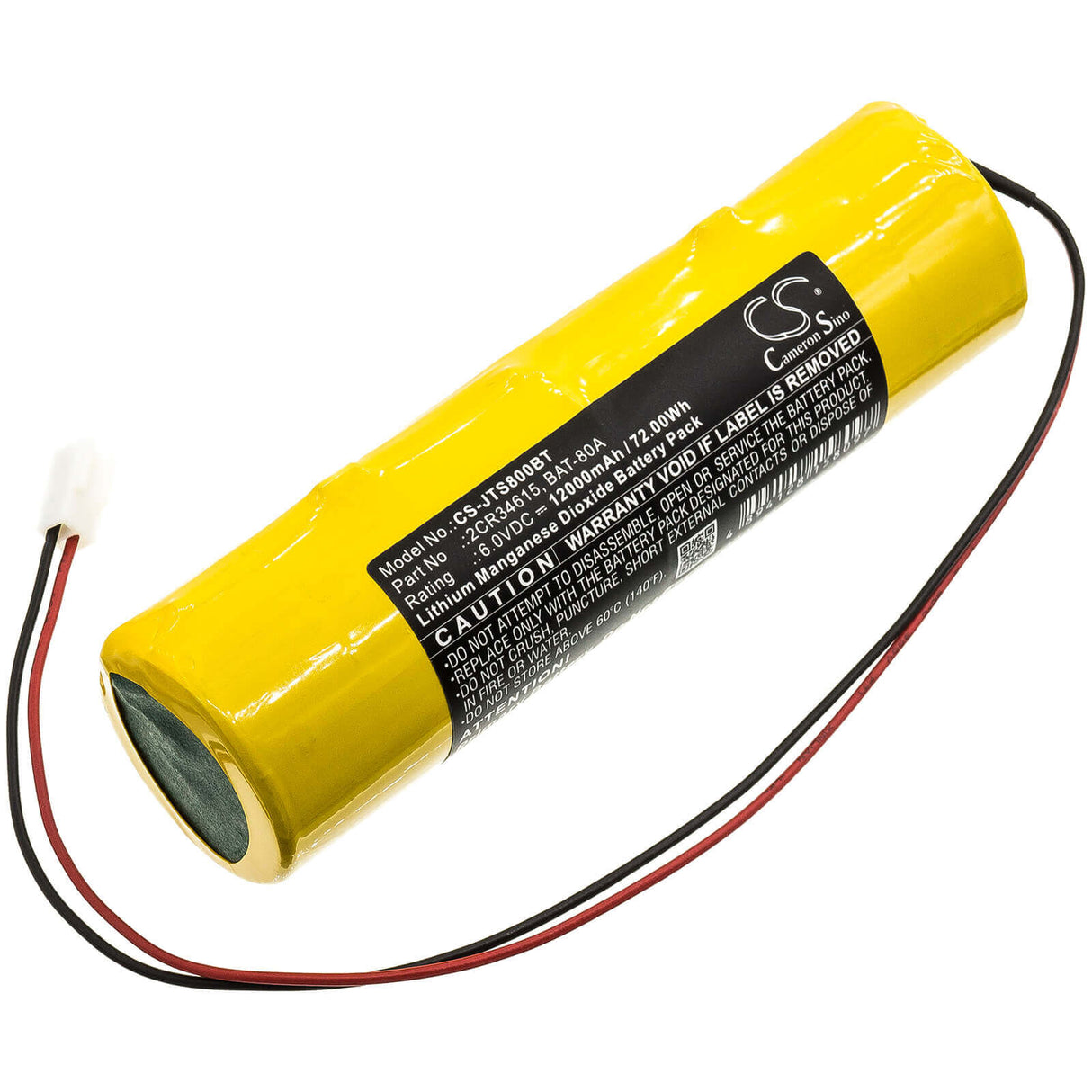 Li-MnO2, Alarm Battery For Jablotron, Ja-80a 6v, 12000mah - 72.00wh Alarm System Cameron Sino Technology Limited