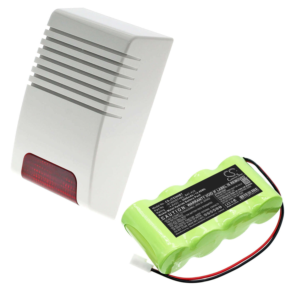 Ni-MH, Alarm Battery For Jablotron, Os-360a, Os-365a 4.8v, 3000mah - 14.40wh Alarm System Cameron Sino Technology Limited