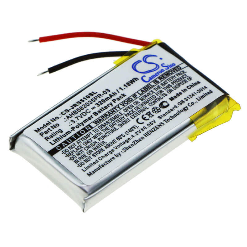3.7V, Li-Polymer, 320mAh, Speaker battery fits Jabra, Speak 510, 1.18Wh Speaker Cameron Sino Technology Limited