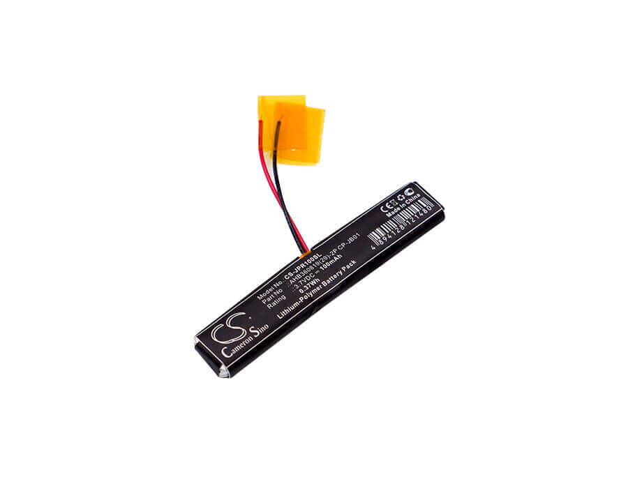 3.7V, Li-Polymer, 100mAh, Headset battery fits Jabra, Ahb360819(29)-2p Cp-jb01, 100-93040000-02, Wave, 0.37Wh Wireless Headset Cameron Sino Technology Limited