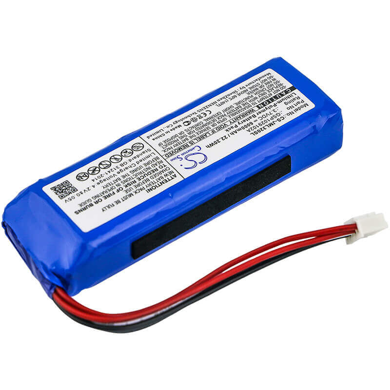 3.7V, Li-Polymer, 6000mAh, Speaker battery fits Jbl, Charge 3 2016, Charge 3 2016 Version, 22.20Wh Speaker Cameron Sino Technology Limited