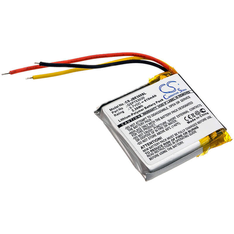 Headset Battery For Jbl, E45bt, Everest Elite 300 3.7v, 610mah - 2.26wh Wireless Headset Cameron Sino Technology Limited