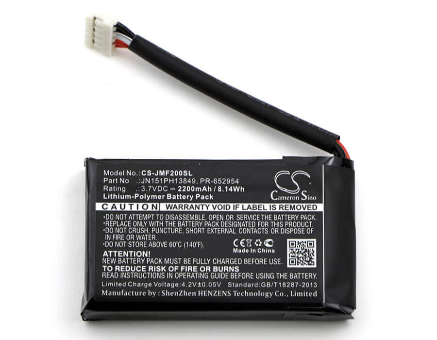 3.7V, Li-Polymer, 2200mAh, Speaker battery fits Jbl, Flip 2 (2014), Flip Ii (2014), 8.14Wh Speaker Cameron Sino Technology Limited