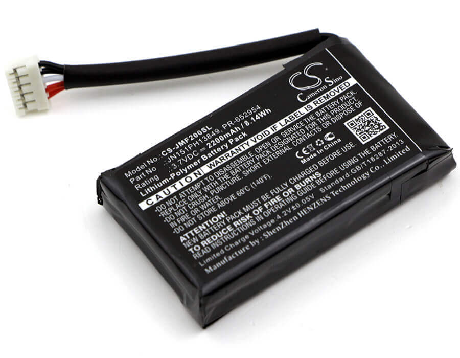 3.7V, Li-Polymer, 2200mAh, Speaker battery fits Jbl, Flip 2 (2014), Flip Ii (2014), 8.14Wh Speaker Cameron Sino Technology Limited