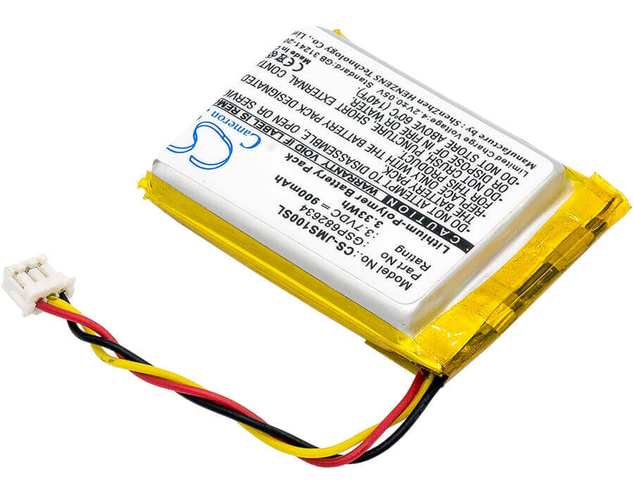 3,7V, Li-Polymer, 900mAh, Batterie de haut-parleur compatible avec Jbl, Go Smart, 3,33Wh Haut-parleur Cameron Sino Technology Limited