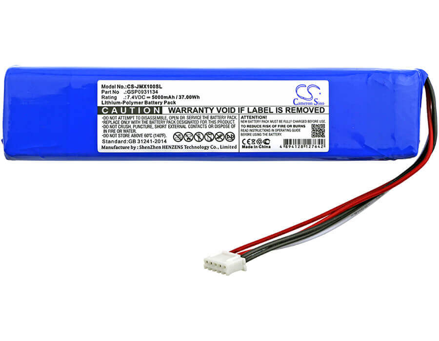 7.4V, Li-Polymer, 5000mAh, Speaker battery fits Jbl, Jblxtreme, Xtreme, 37.00Wh Speaker Cameron Sino Technology Limited