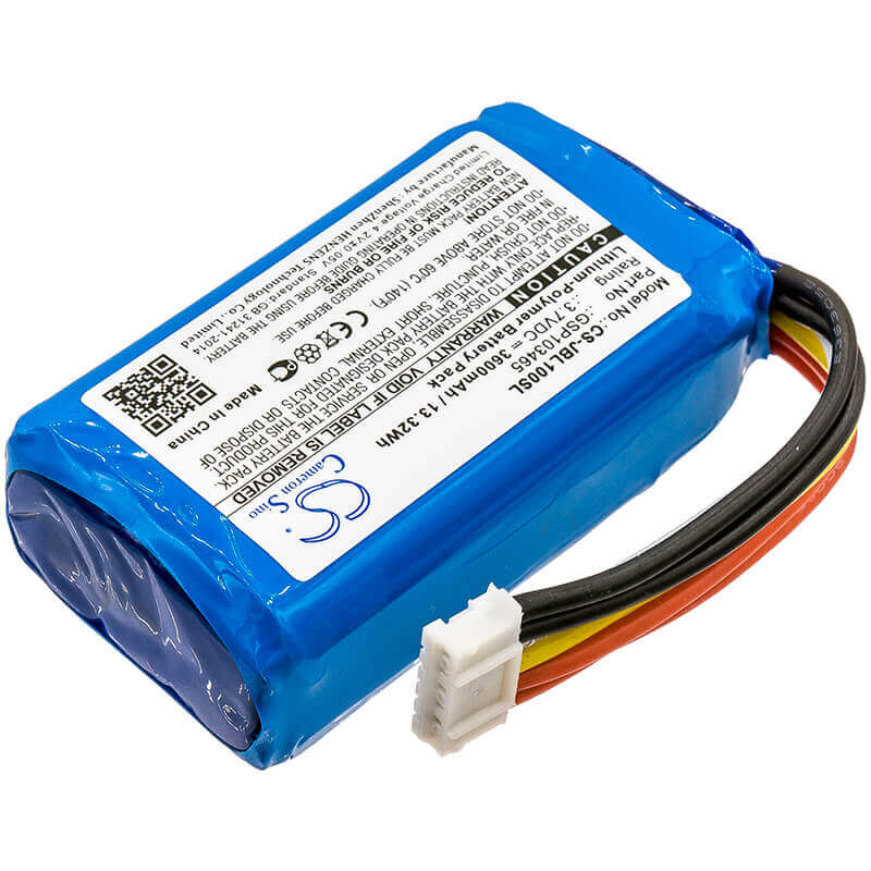 3,7V, Li-Polymer, 3600mAh, Batterie de haut-parleur compatible avec Jbl, Link 10, 13,32Wh Haut-parleur Cameron Sino Technology Limited