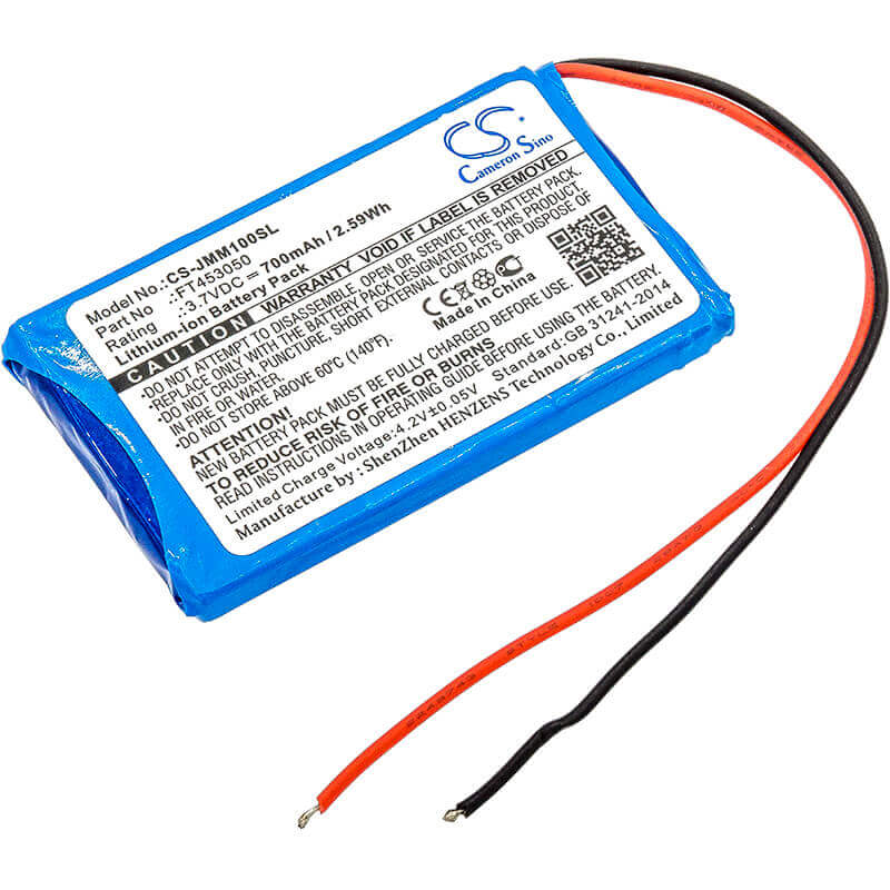 3.7V, Li-ion, 700mAh, Speaker battery fits Jbl, Clip+, Micro, 2.59Wh Speaker Cameron Sino Technology Limited