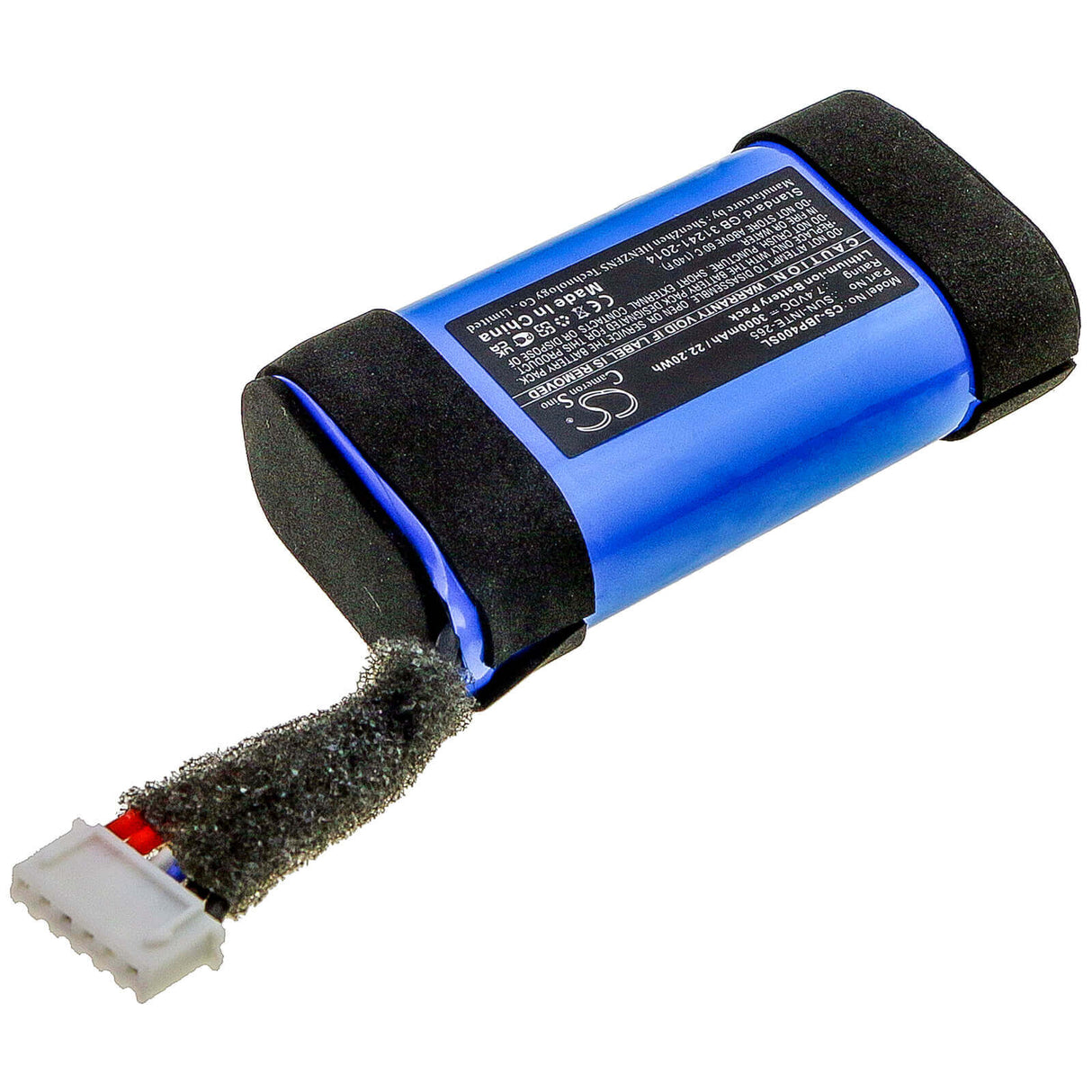 7.4V, Li-ion, 3000mAh, Batterie de haut-parleur compatible avec Jbl, Partybox On-the-go, 22.20Wh Speaker Cameron Sino Technology Limited