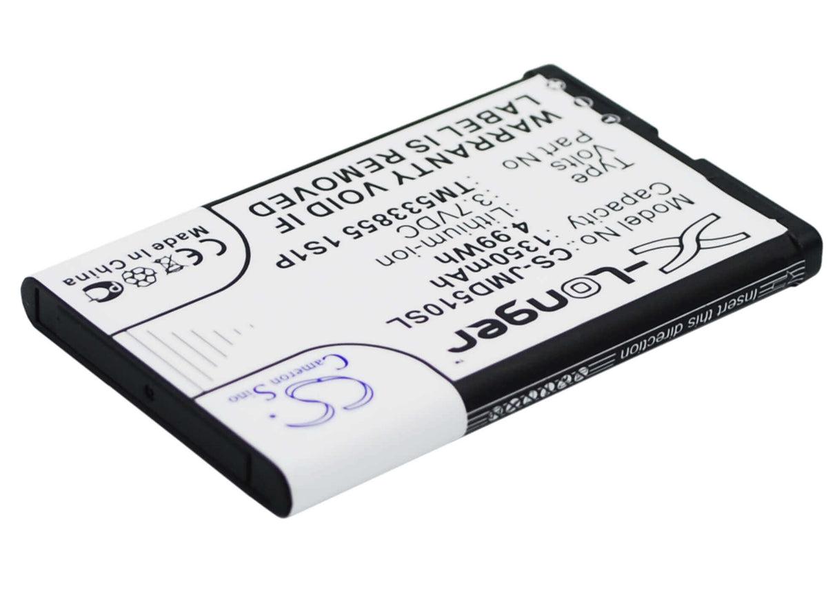 3.7V, Li-ion, 1350mAh, Speaker battery fits Jbl, Md-51w, Play Up, 4.99Wh Speaker Cameron Sino Technology Limited
