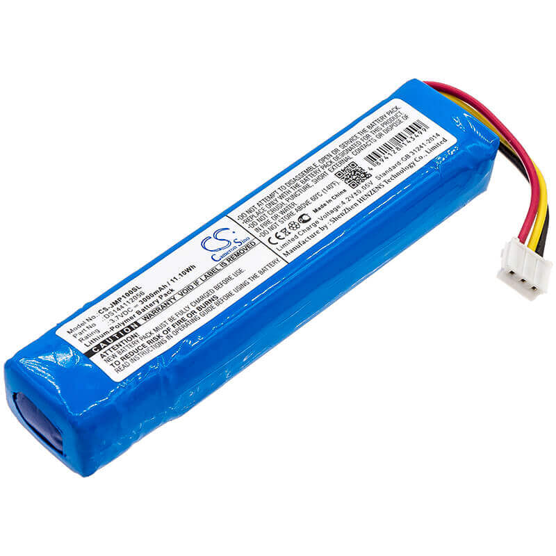 3,7V, Li-Polymer, 3000mAh, Batterie de haut-parleur compatible avec Jbl, Pulse 1, 11,10Wh Haut-parleur Cameron Sino Technology Limited