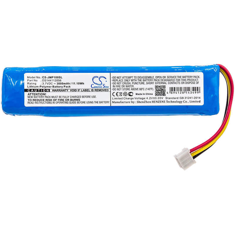 3,7V, Li-Polymer, 3000mAh, Batterie de haut-parleur compatible avec Jbl, Pulse 1, 11,10Wh Haut-parleur Cameron Sino Technology Limited
