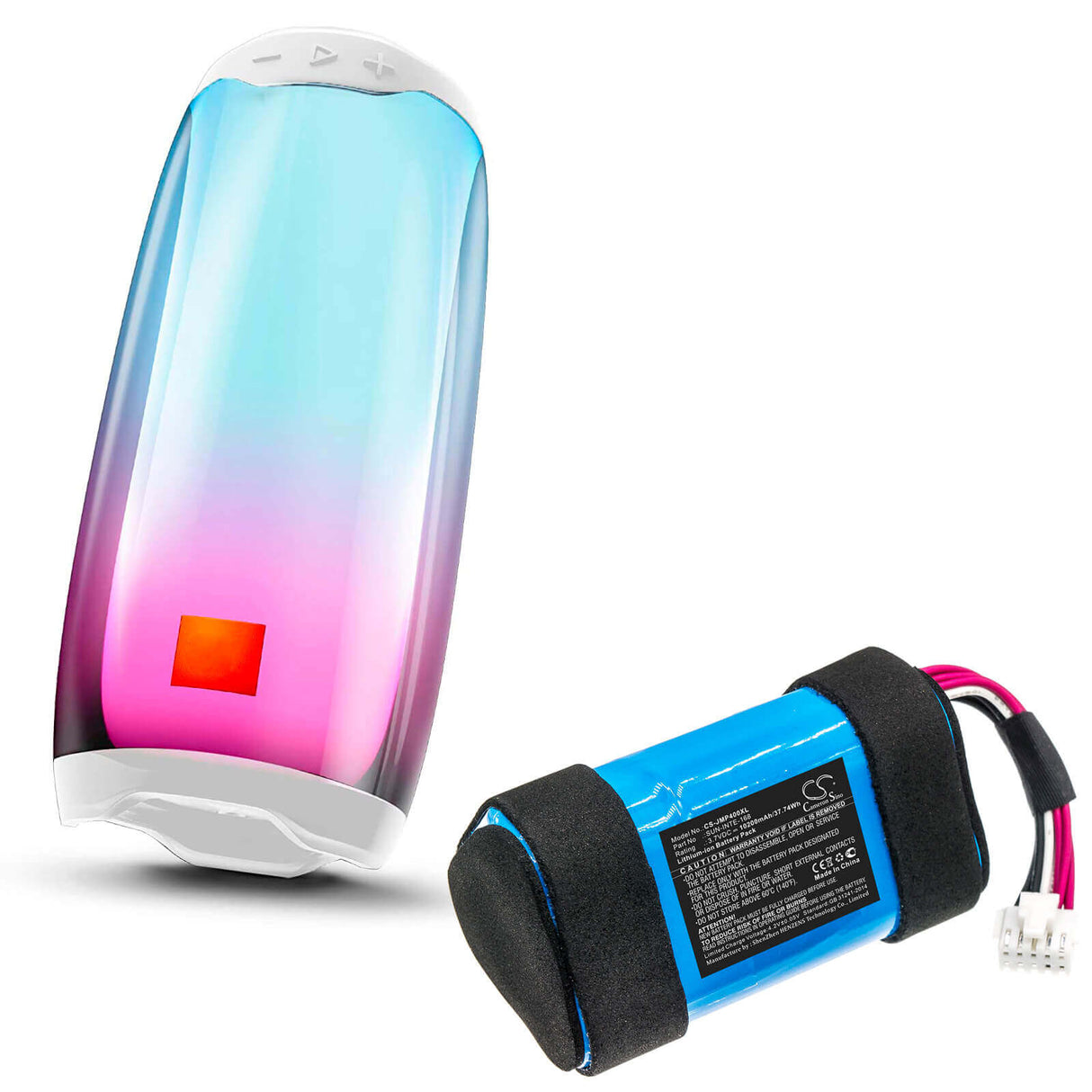 3.7V, Li-ion, 10200mAh, Speaker battery fits Jbl, Pulse 4, 37.74Wh Speaker Cameron Sino Technology Limited