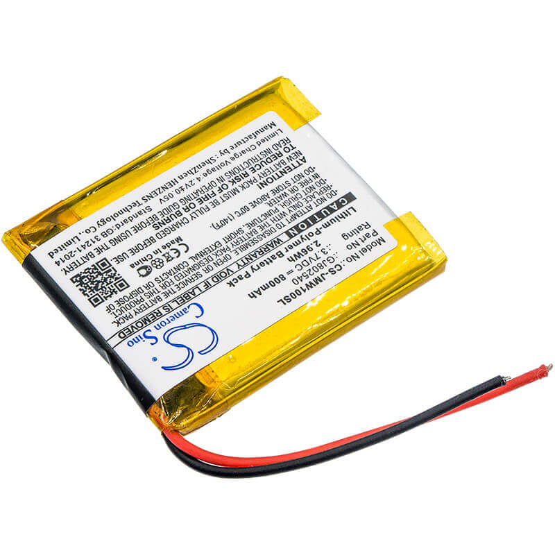 3.7V, Li-Polymer, 800mAh, Speaker battery fits Jbl, Wind, 2.96Wh Speaker Cameron Sino Technology Limited