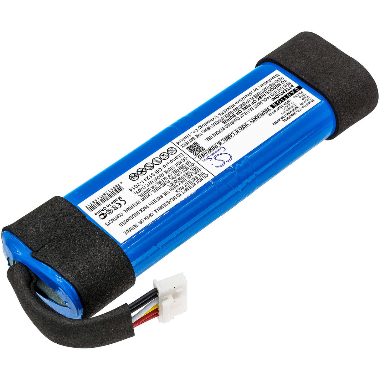 7,4V, Li-ion, 5200mAh, Batterie pour haut-parleur compatible avec Jbl, Xtreme 3, 38,48Wh Haut-parleur Cameron Sino Technology Limited