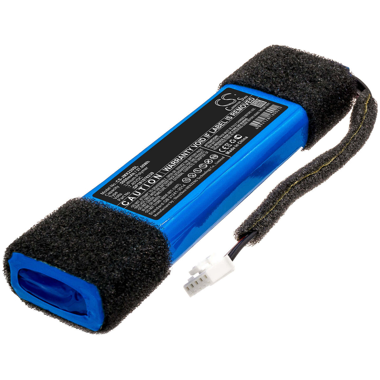 7.4V, Li-Polymer, 5000mAh, Speaker battery fits Jbl, Xtreme Special Edition, 37.00Wh Speaker Cameron Sino Technology Limited