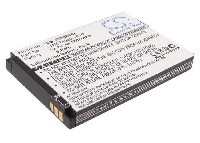 3.7V, Li-ion, 1800mAh, SmartPhone battery fits Jcb, Tm074060-1s1p, Pro-smart, Toughphone Pro-smart, 6.66Wh Mobile, SmartPhone Cameron Sino Technology Limited (Suspended)