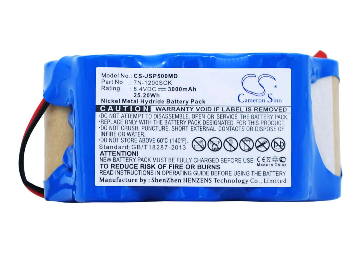 8.4V, Ni-MH, 3000mAh, Medical battery fits Jms, 7n-1200sck, Sp-500, Sp-500 Syringe Pump, 25.20Wh Medical Cameron Sino Technology Limited (Medical)