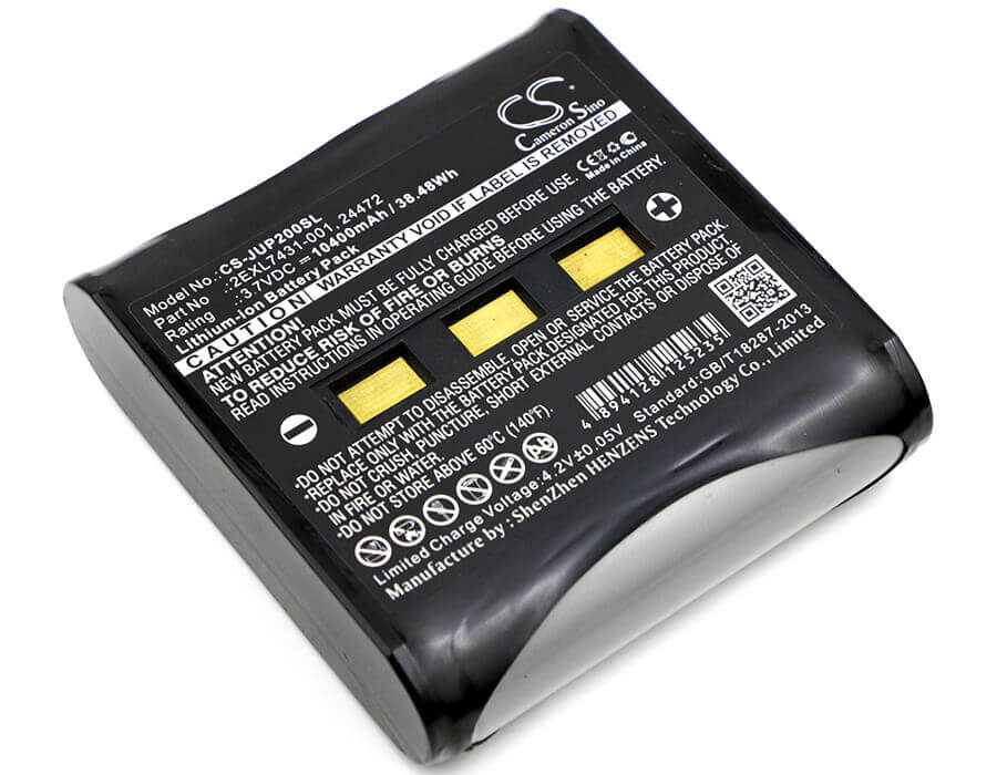 3,7V, Li-ion, 10400mAh, Batterie d'équipement compatible avec Carlson, Sokkia, Juniper, 1003778-01, Mini 2, Surveyor 2, 38,48Wh Équipement, Enquête, Test Cameron Sino Technology Limited