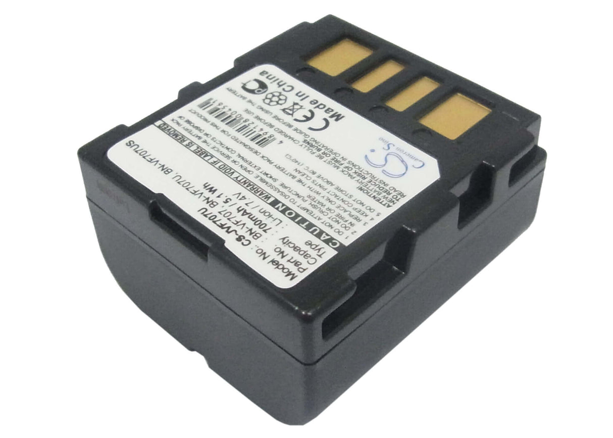 7.4V, Li-ion, 700mAh, Camera battery fits Jvc, Bn-vf707, Gr-d240, Gr-d246, 5.18Wh Camera Cameron Sino Technology Limited (Camera)