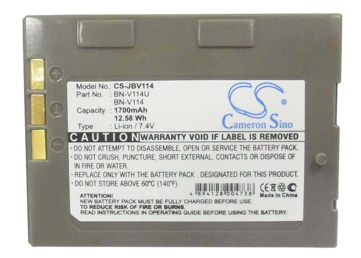 Battery For Jvc Gr-dvp1, Gr-dvp1eg, Gr-dvp3, Gr-dvp3eg, 7.4v, 1700mah - 12.58wh Batteries for Electronics Cameron Sino Technology Limited (Suspended)
