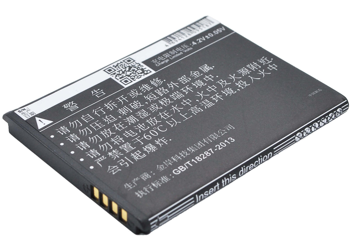 3.7V, Li-ion, 1350mAh, SmartPhone battery fits K-touch, Tbt9605, C960t, C986t, 5Wh Mobile, SmartPhone Cameron Sino Technology Limited (Suspended)