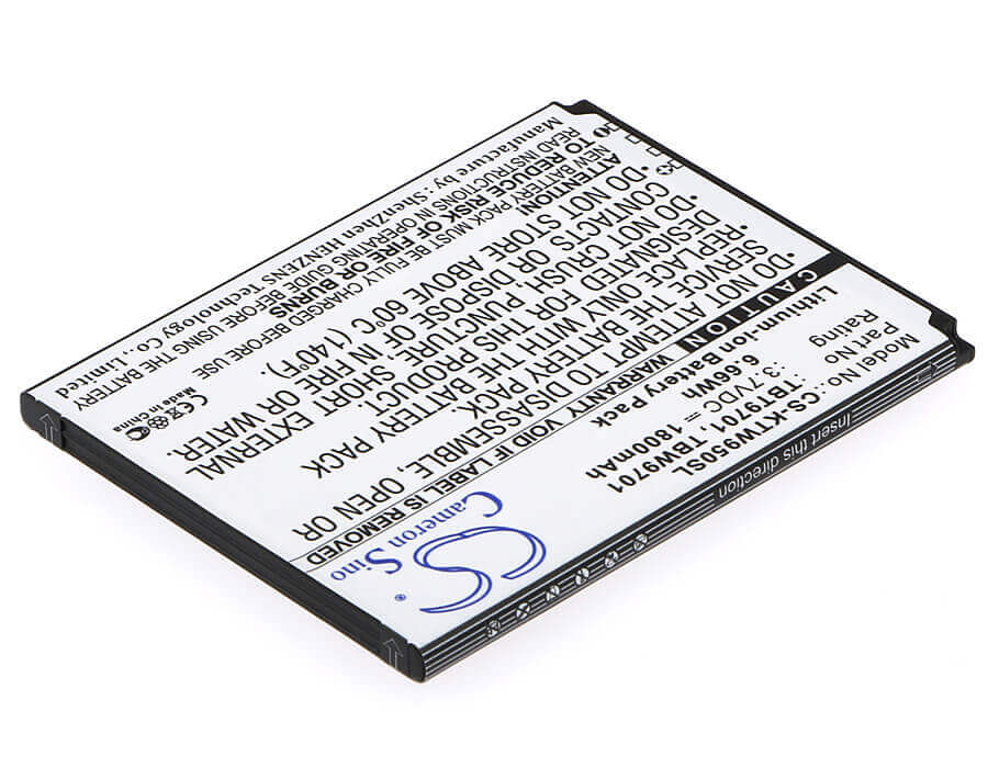 3.7V, Li-ion, 1800mAh, SmartPhone battery fits K-touch, Tbt9701, E80, E88, 6.66Wh Mobile, SmartPhone Cameron Sino Technology Limited (Smartphone)
