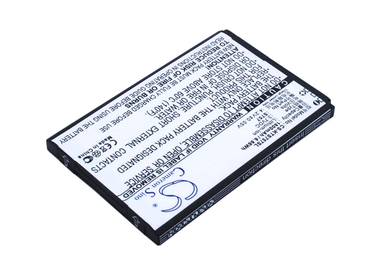 3.7V, Li-ion, 1800mAh, Batterie de smartphone compatible K-touch, S757, S757, 6.66Wh Mobile, Smartphone Cameron Sino Technology Limited (Smartphone)