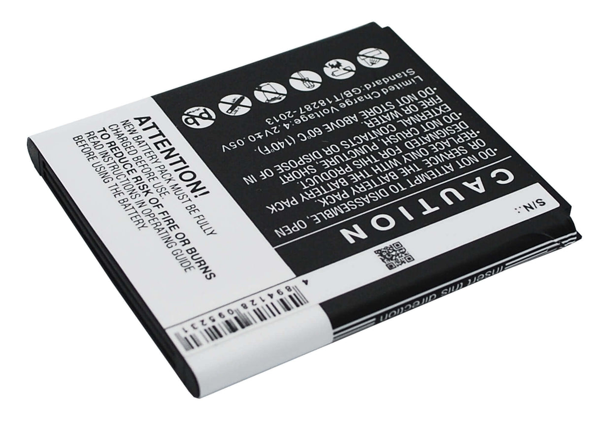 3.7V, Li-ion, 1600mAh, SmartPhone battery fits K-touch, T61, T61, 5.92Wh Mobile, SmartPhone Cameron Sino Technology Limited (Suspended)