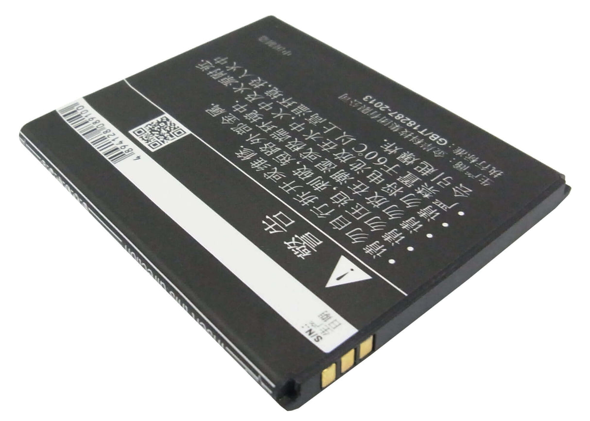 3.7V, Li-ion, 1400mAh, SmartPhone battery fits K-touch, U81t, U81t, 5.18Wh Mobile, SmartPhone Cameron Sino Technology Limited (Suspended)