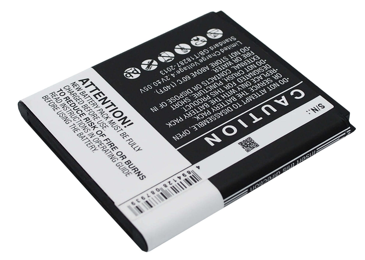 3.7V, Li-ion, 1800mAh, SmartPhone battery fits K-touch, Tbw7809, E6, E806, 6.66Wh Mobile, SmartPhone Cameron Sino Technology Limited (Suspended)