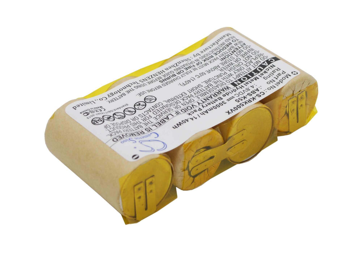 4.8V, Ni-MH, 3000mAh, Vacuum battery fits Karcher, 1.258-116.0, 1.258-409.0, 50 Display 35, 14.40Wh Vacuum Cameron Sino Technology Limited