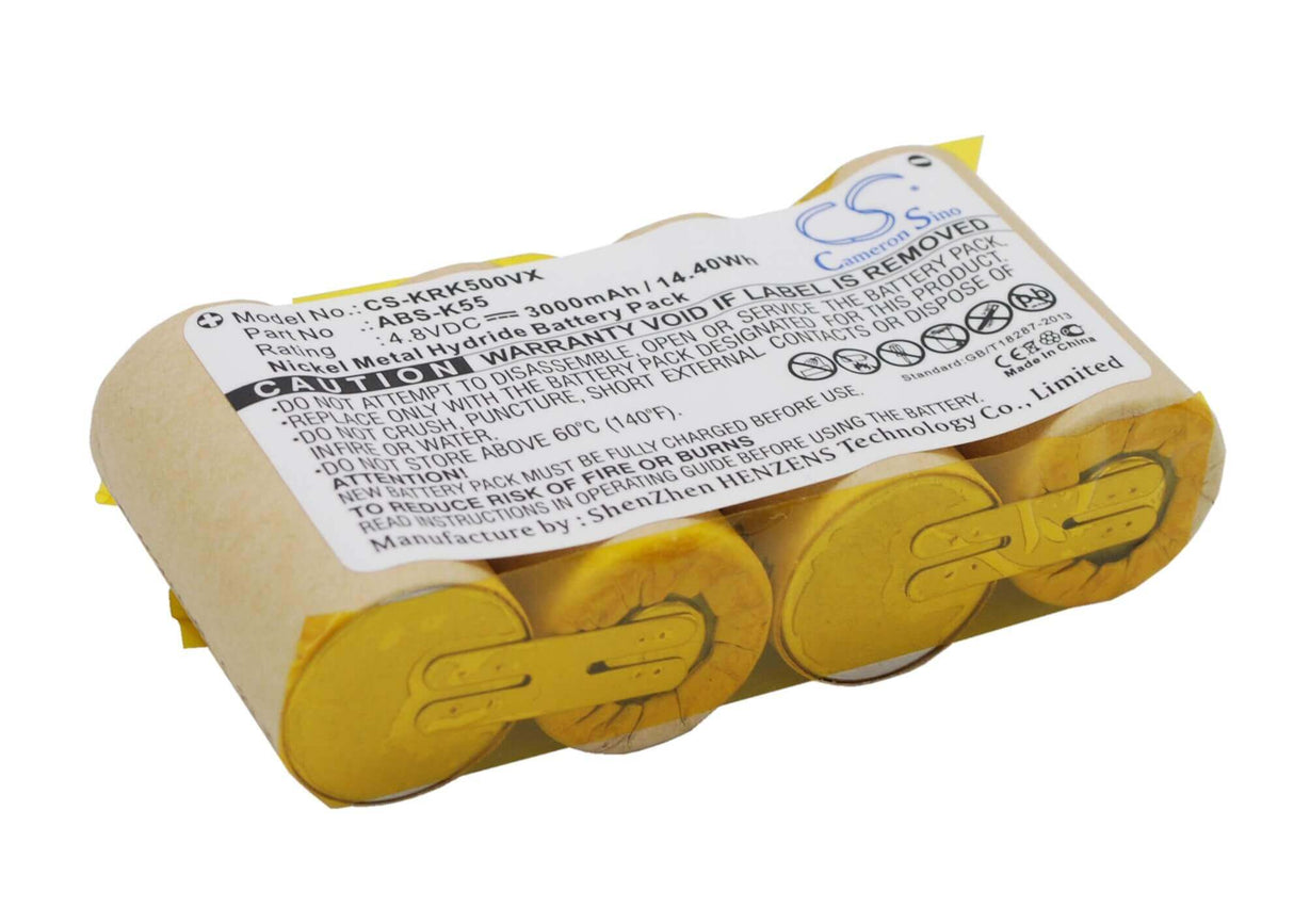 4.8V, Ni-MH, 3000mAh, Vacuum battery fits Karcher, 1.258-116.0, 1.258-409.0, 50 Display 35, 14.40Wh Vacuum Cameron Sino Technology Limited