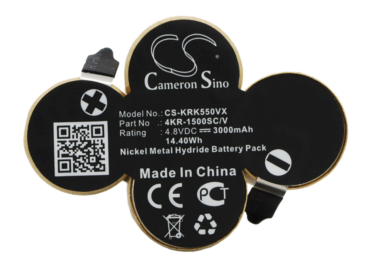 4.8V, Ni-MH, 3000mAh, Vacuum battery fits Karcher, Broom K55, K55, 14.40Wh Vacuum Cameron Sino Technology Limited