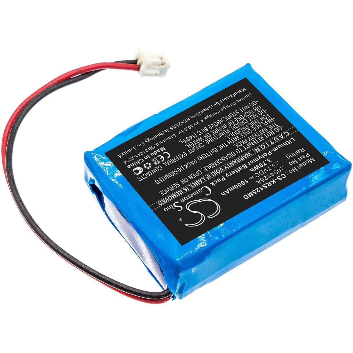3.7V, Li-Polymer, 1000mAh, Medical battery fits Karl Storz, 094125a, Surgical Headlight, 3.70Wh Medical Cameron Sino Technology Limited (Medical)