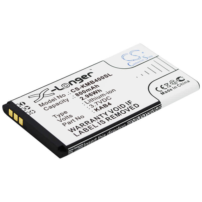 3.7V, Li-ion, 800mAh, SmartPhone battery fits Maxcom, Kazam, Kab4, Life B4, 2.96Wh Mobile, SmartPhone Cameron Sino Technology Limited (Smartphone)