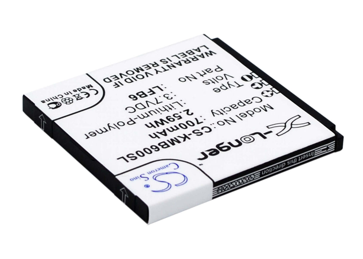 3.7V, Li-ion, 700mAh, SmartPhone battery fits Kazam, Lfb6, Life B6, 2.59Wh Mobile, SmartPhone Cameron Sino Technology Limited (Smartphone)