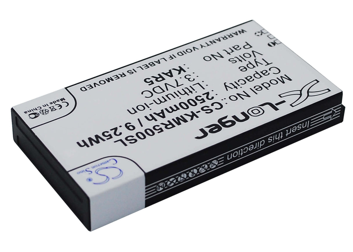 3.7V, Li-ion, 2500mAh, SmartPhone battery fits Kazam, Kar5, Life R5, 9.25Wh Mobile, SmartPhone Cameron Sino Technology Limited (Suspended)