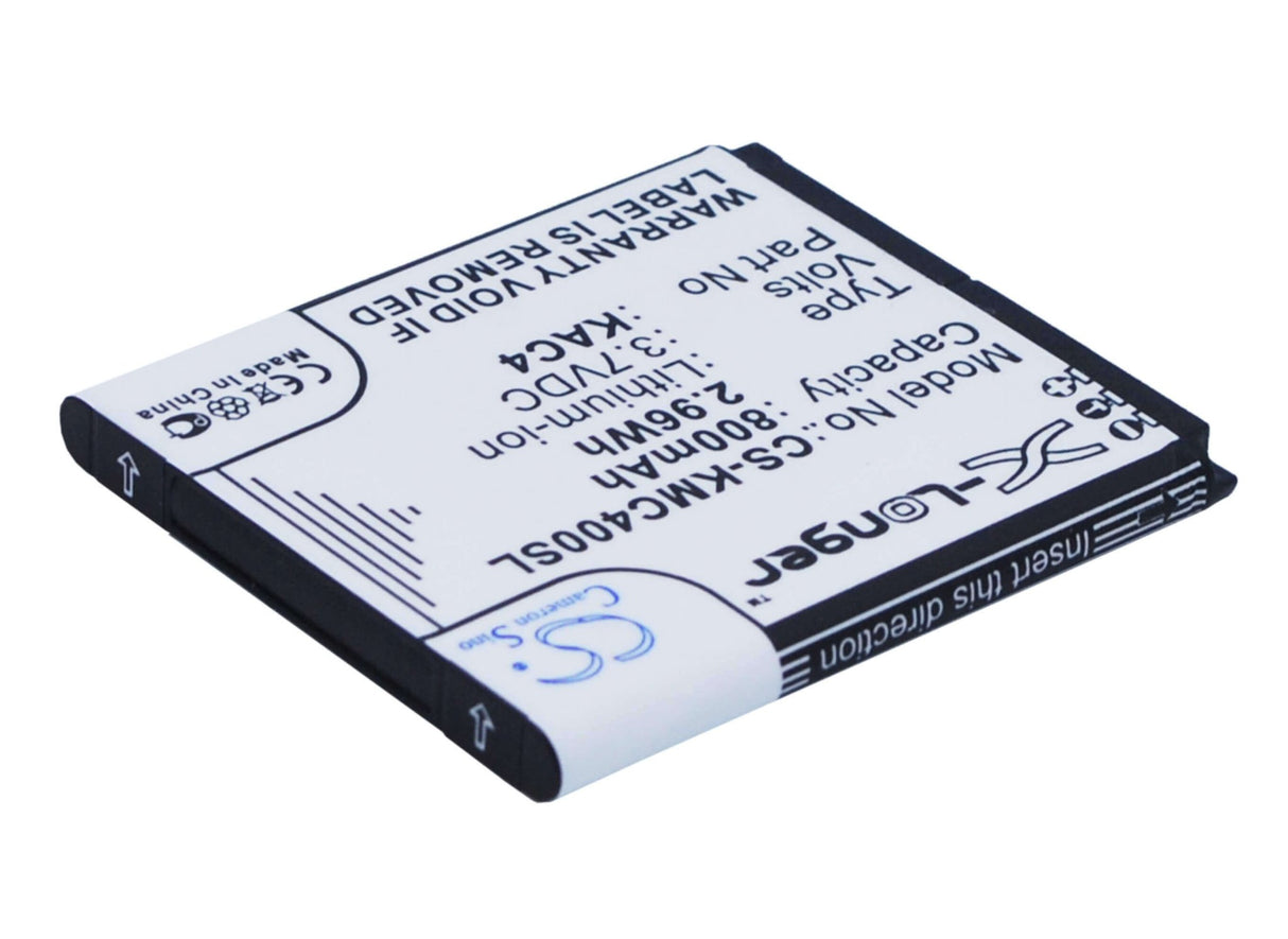 3.7V, Li-ion, 800mAh, SmartPhone battery fits Kazam, Kac4, Life C4, Life Senioren C4, 2.96Wh Mobile, SmartPhone Cameron Sino Technology Limited (Suspended)