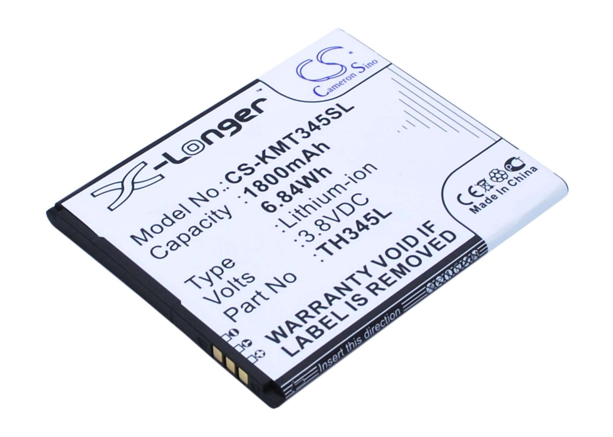 3.8V, Li-ion, 1800mAh, SmartPhone battery fits Allview, Kazam, Th345l, C6, C6 Quad 4g, 6.84Wh Mobile, SmartPhone Cameron Sino Technology Limited (Smartphone)
