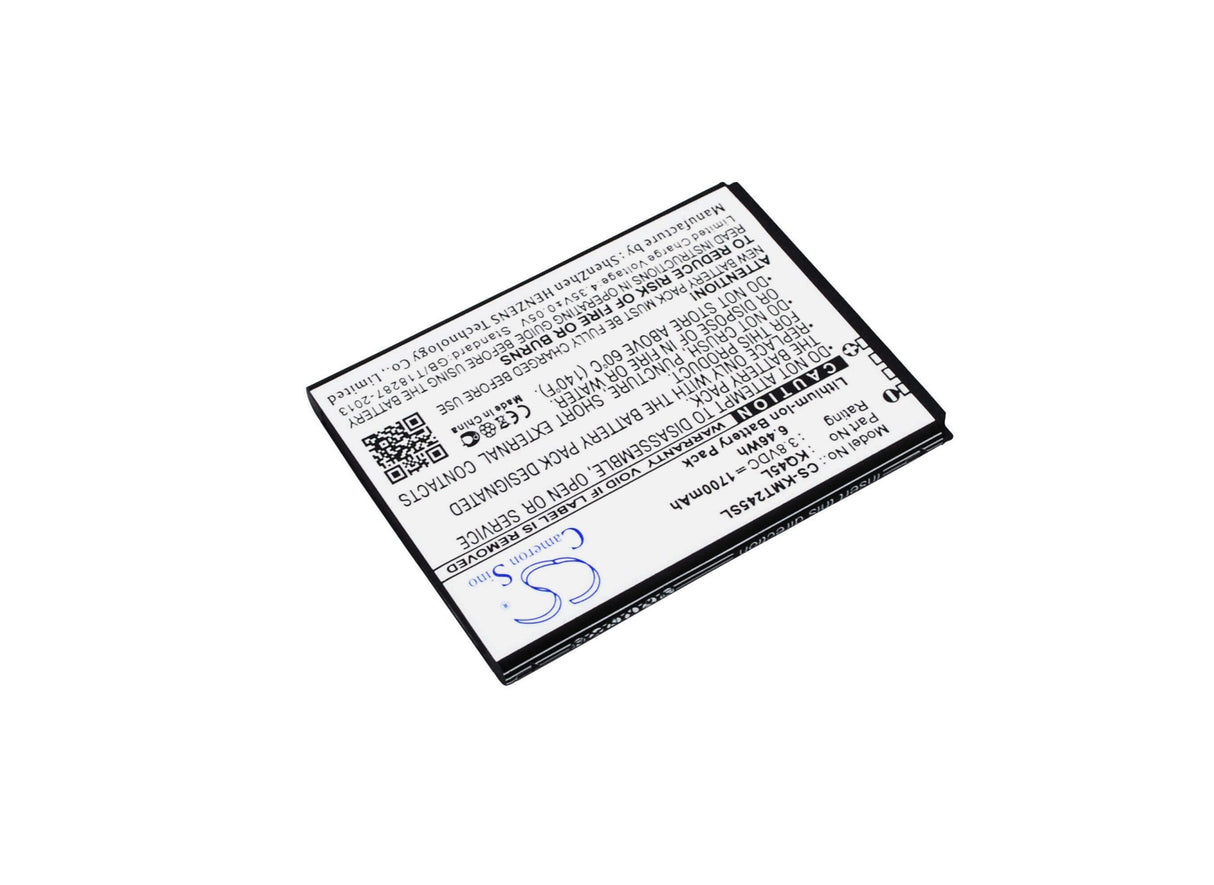 3.8V, Li-ion, 1700mAh, SmartPhone battery fits Kazam, Kq45l, Thunder 2 4.5l, Thunder 2 Q4.5l, 6.46Wh Mobile, SmartPhone Cameron Sino Technology Limited (Smartphone)