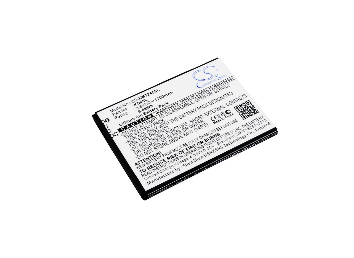 3.8V, Li-ion, 1700mAh, SmartPhone battery fits Kazam, Kq45l, Thunder 2 4.5l, Thunder 2 Q4.5l, 6.46Wh Mobile, SmartPhone Cameron Sino Technology Limited (Smartphone)