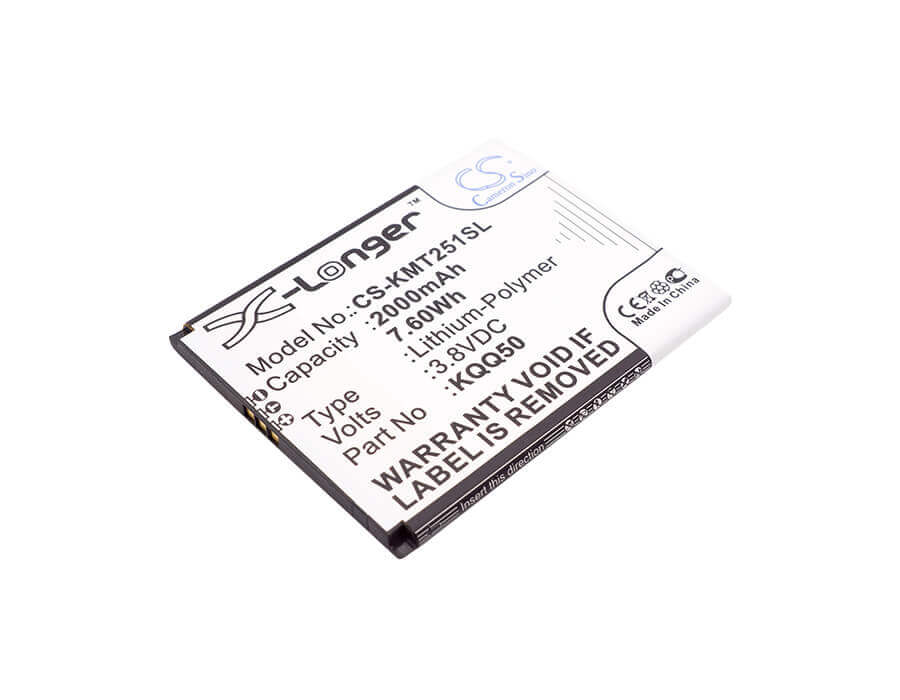 3,8V, Li-Polymère, 2000mAh, Batterie de smartphone compatible avec Kazam, 5834003660, Th25014-01, Thunder2 5.0, 7.6Wh Mobile, Smartphone Cameron Sino Technology Limited (Smartphone)