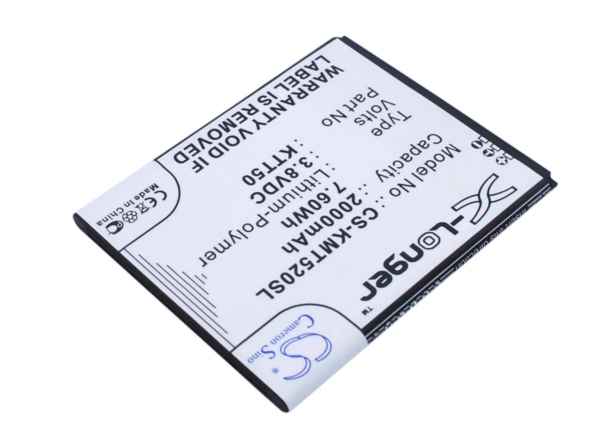 3.8V, Li-Polymer, 1700mAh, SmartPhone battery fits Kazam, Ktt50, Tornado 2, Tornado2 5.0, 6.46Wh Mobile, SmartPhone Cameron Sino Technology Limited (Smartphone)